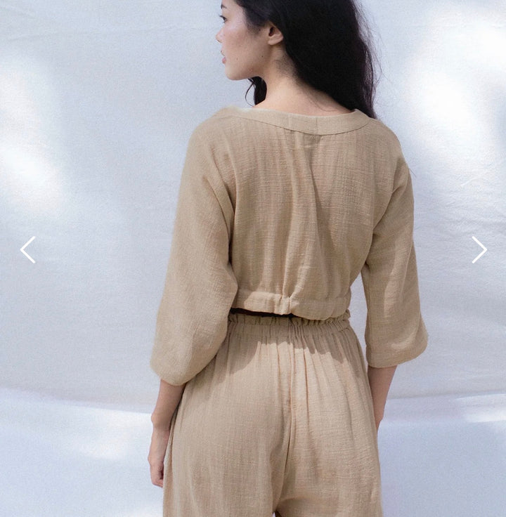 Indigo Luna Store long sleeve, XS/S tan