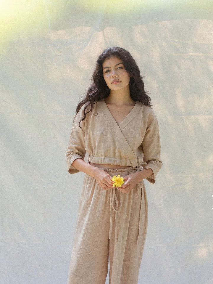Indigo Luna Store long sleeve, XS/S tan
