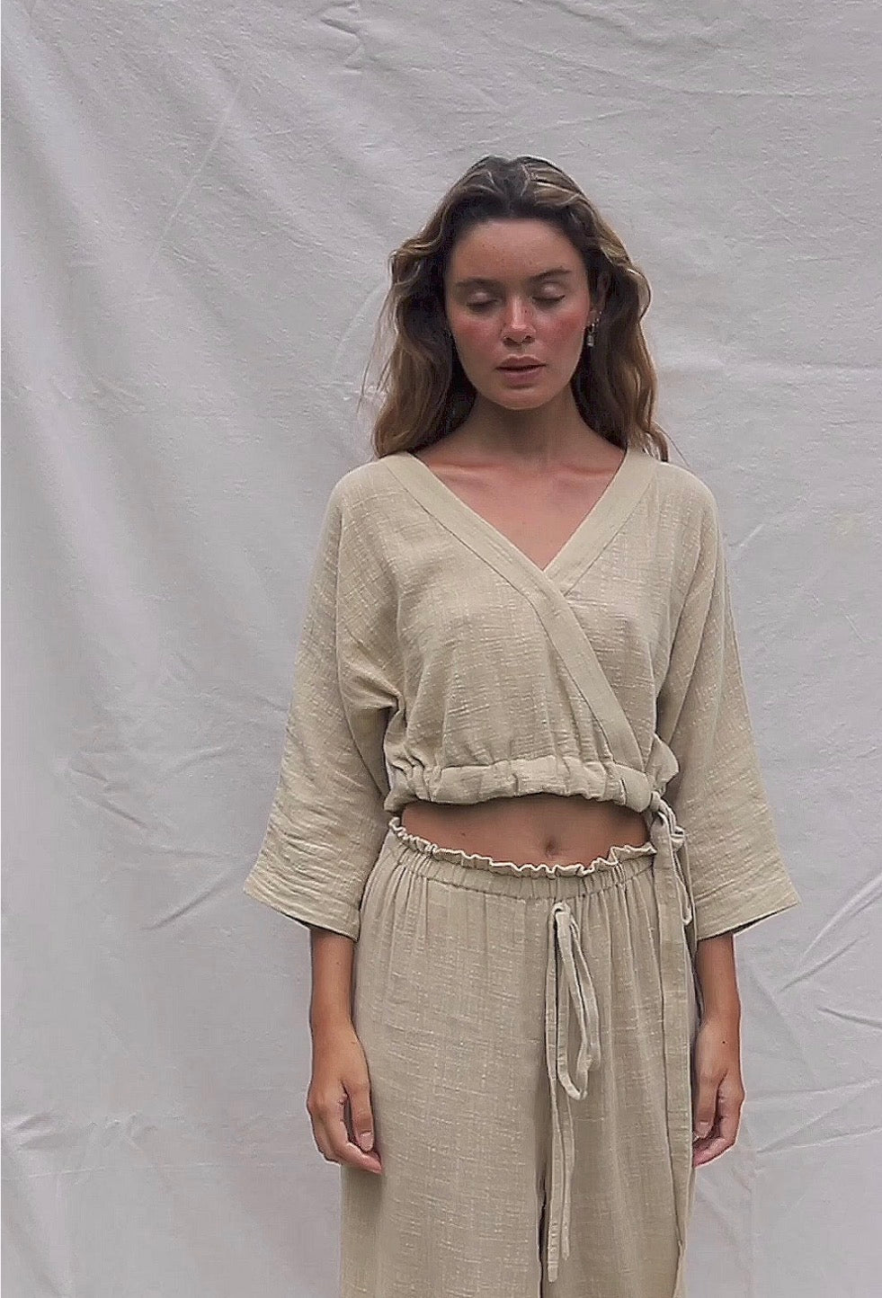 Indigo Luna Store long sleeve, XS/S tan