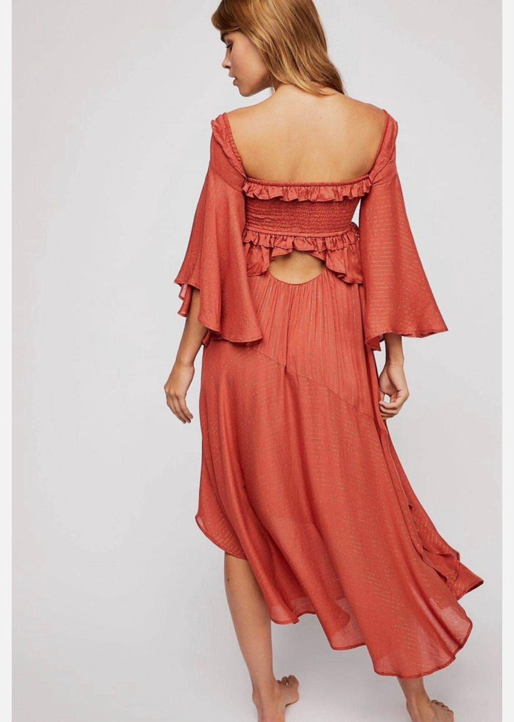 Spell &amp; the Gypsy dress midi, extra small burnt orange
