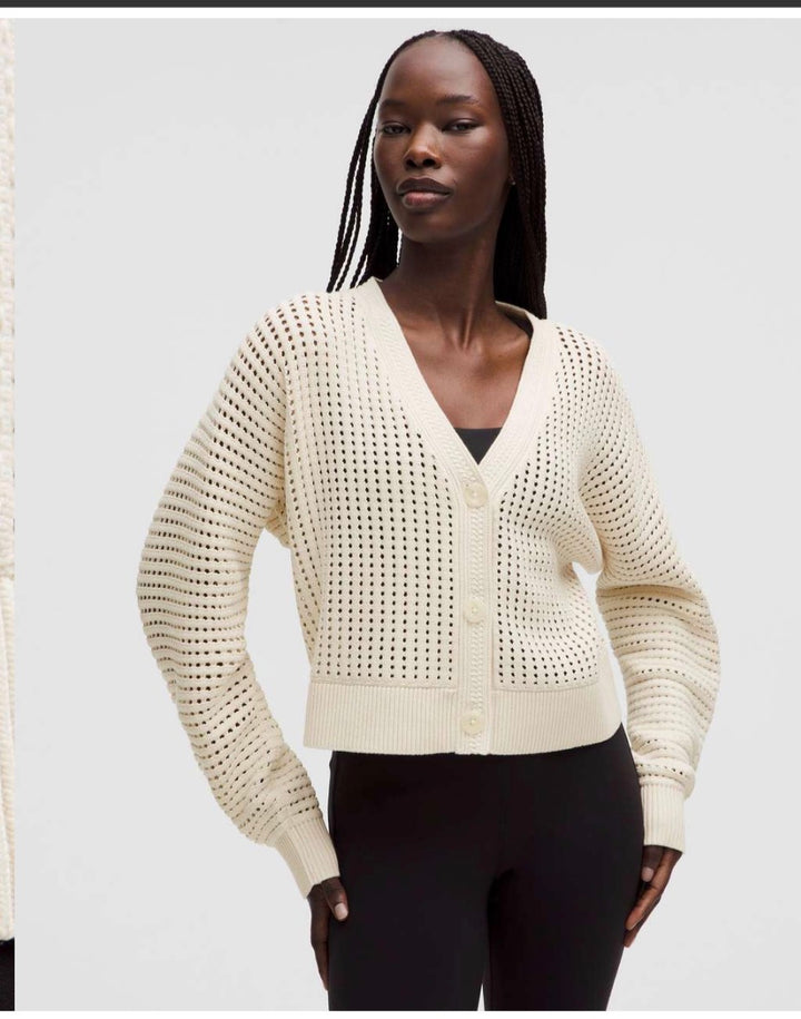 lululemon cardigan, small ivory