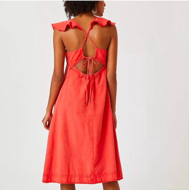 Pilcro dress midi, XS red