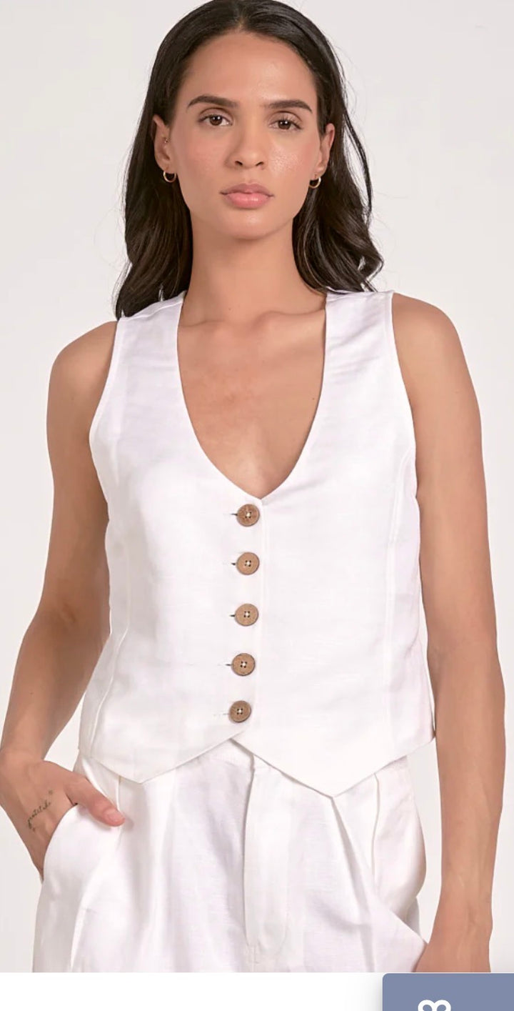 Elan vest, medium white