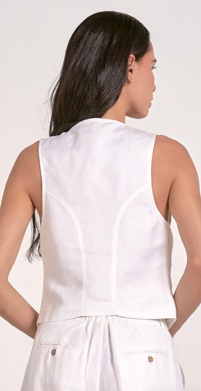 Elan vest, medium white