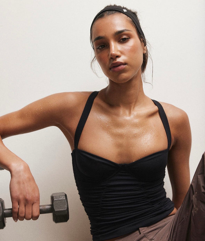 Free People tank, small black