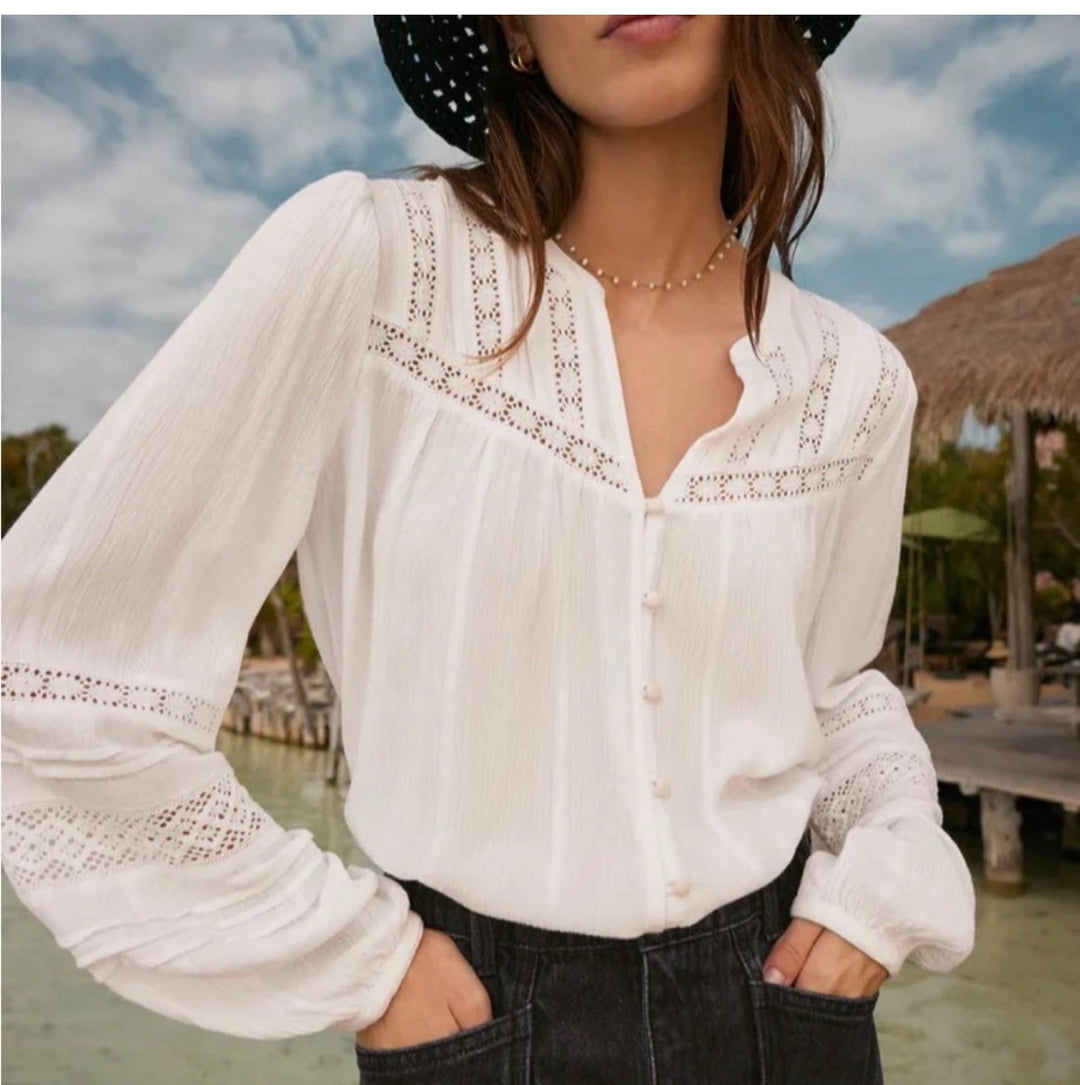 Z Supply blouse, small white