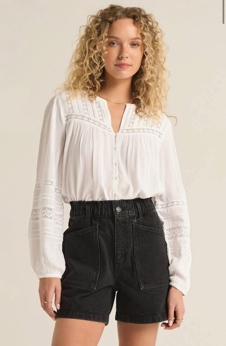 Z Supply blouse, small white