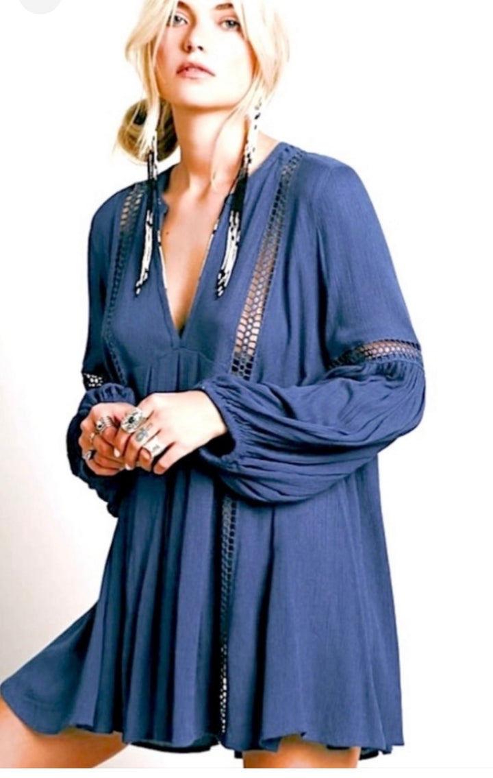 Free People dresses mini, small blue
