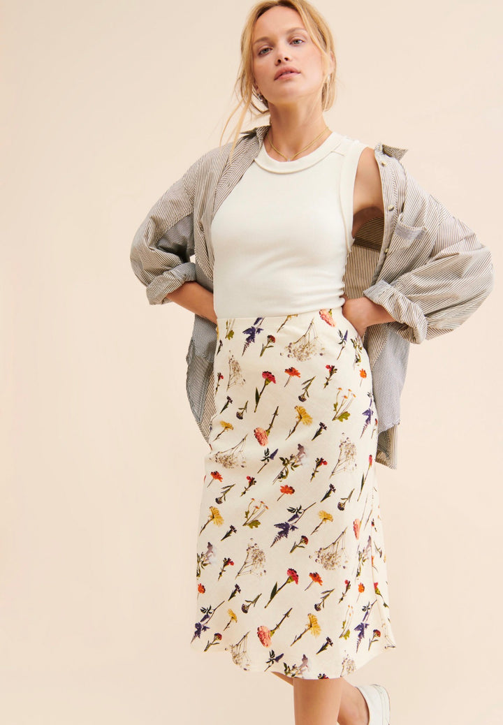 Lisa Say Gah maxi skirt, large flowered