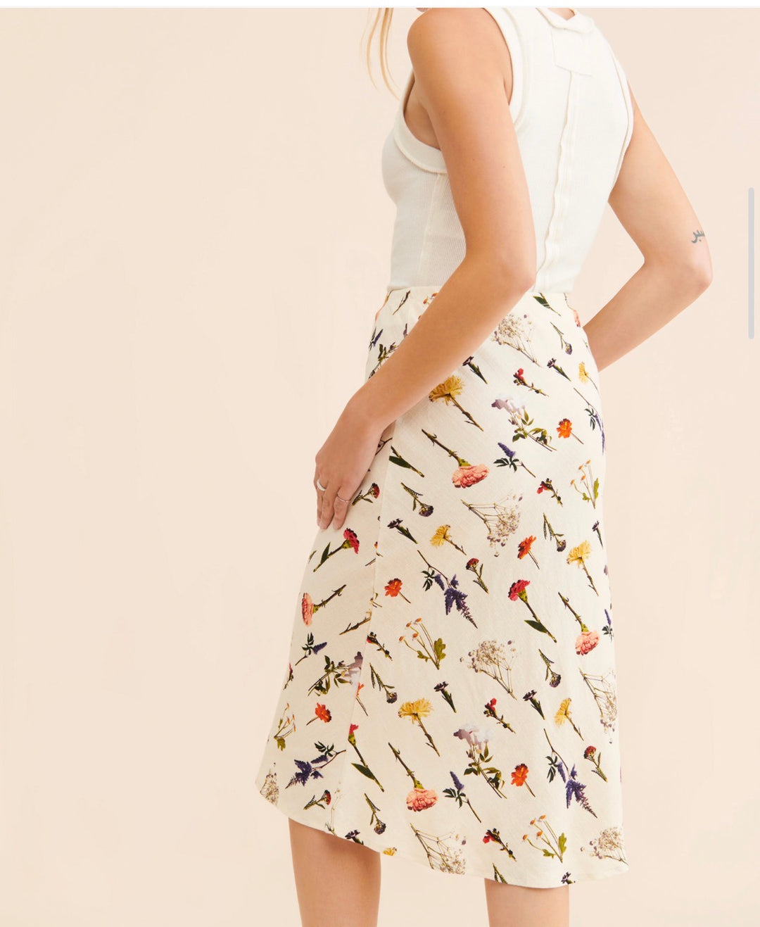 Lisa Say Gah maxi skirt, large flowered