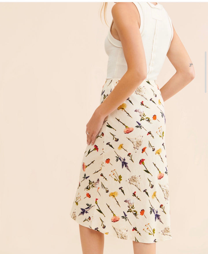 Lisa Say Gah maxi skirt, large flowered