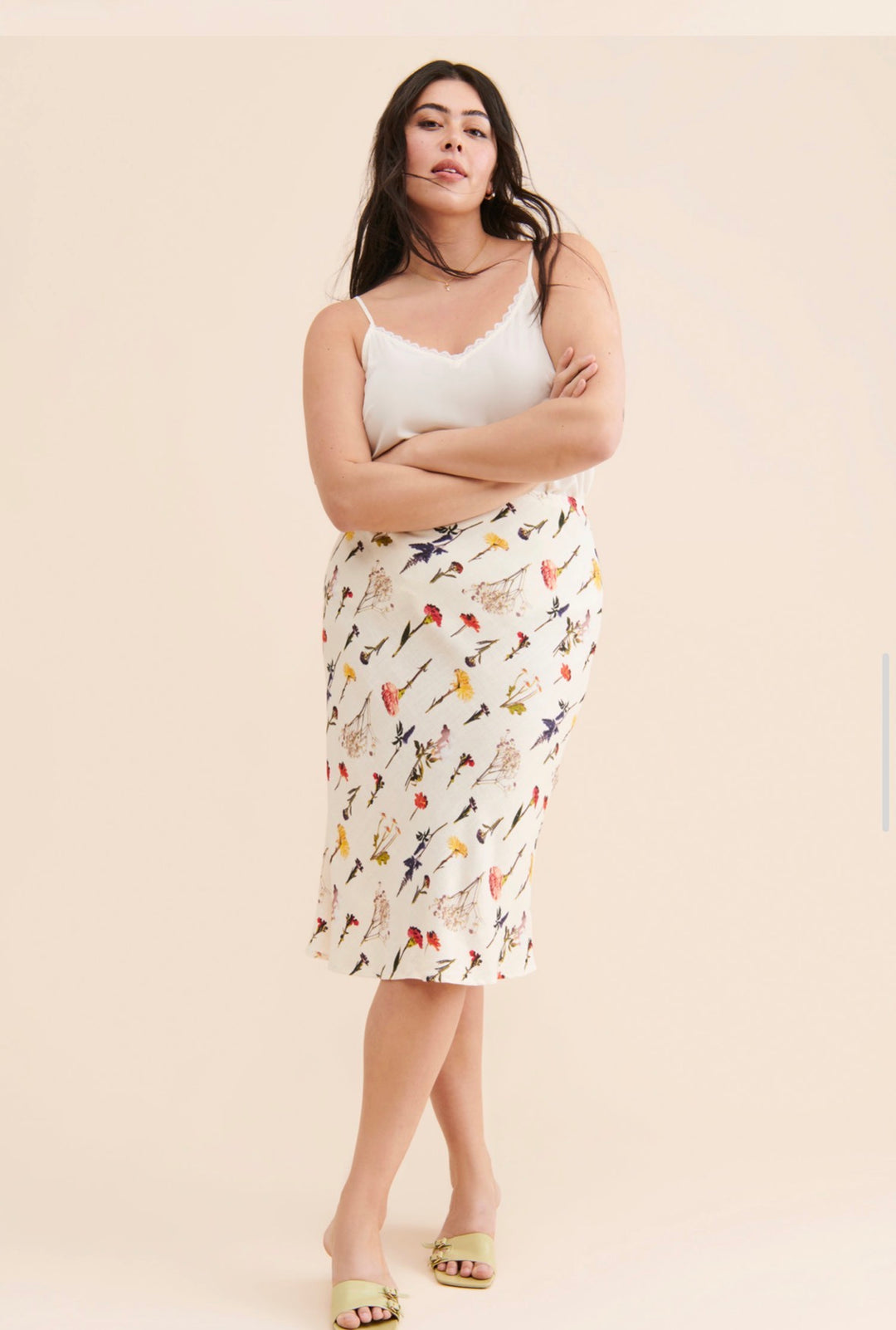 Lisa Say Gah maxi skirt, large flowered