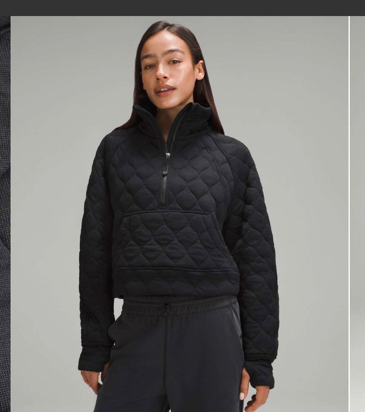 lululemon sweatshirt, XS/S black