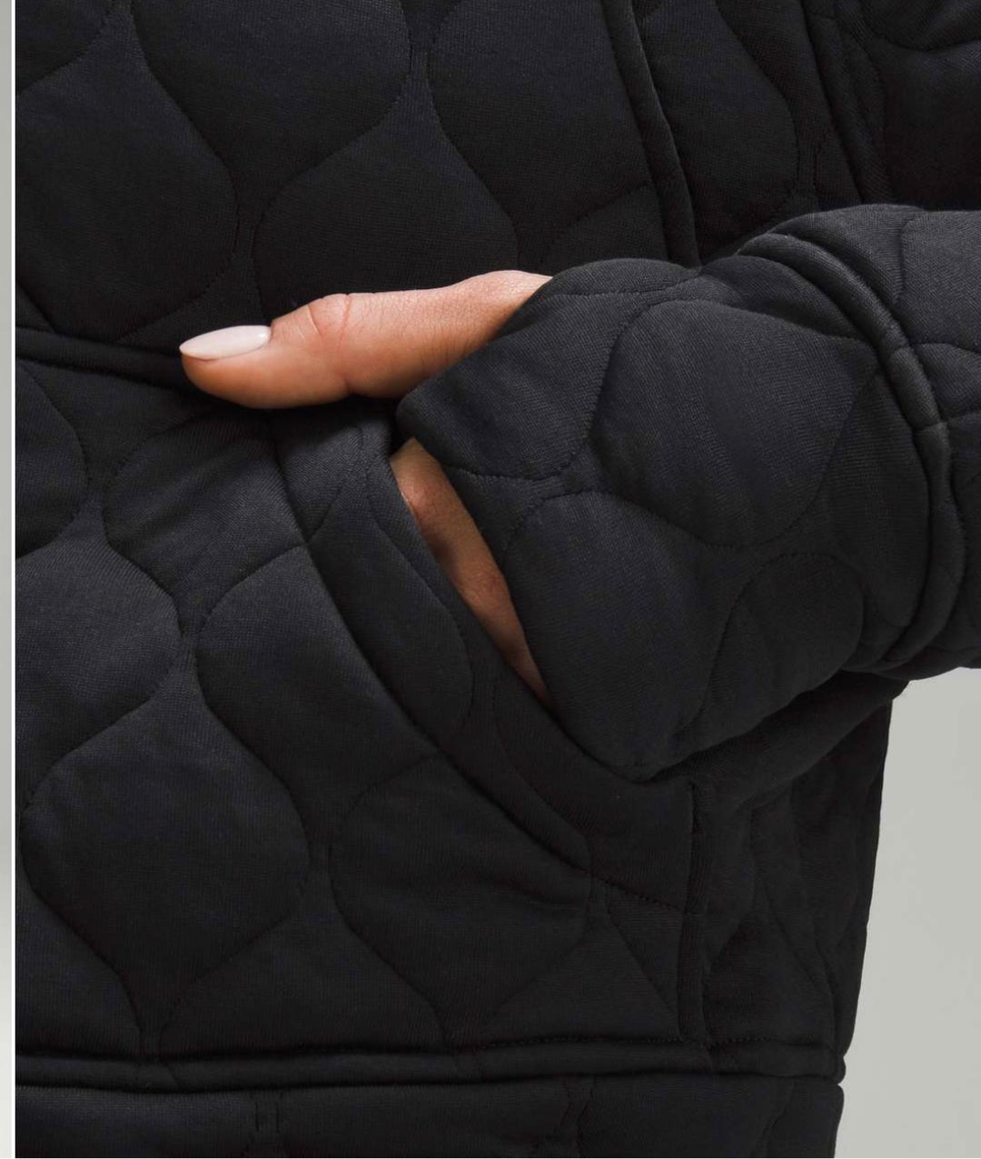 lululemon sweatshirt, XS/S black