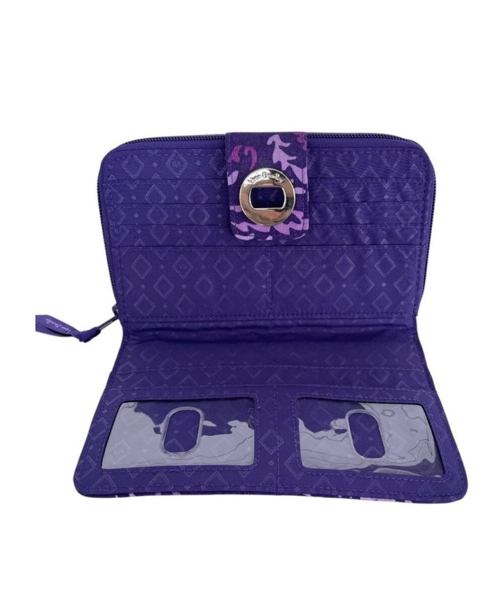 Vera Bradley wallet, OS purple