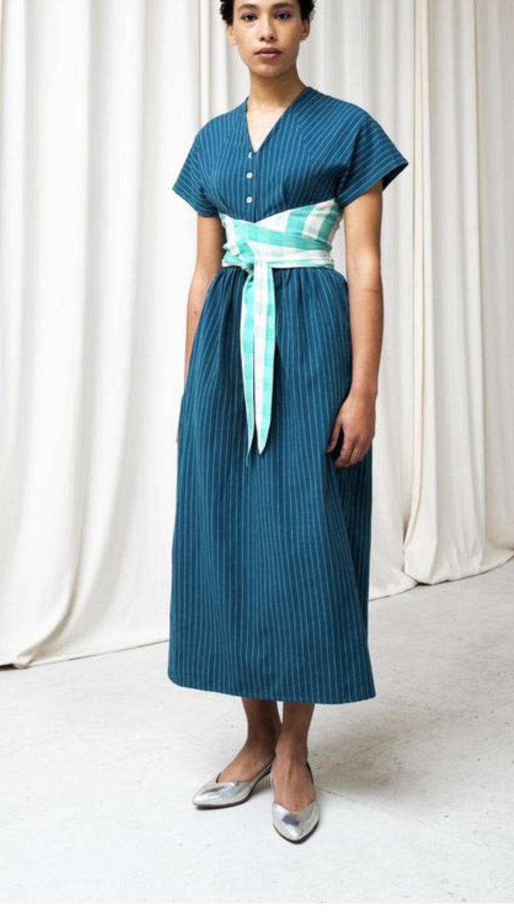 Seek Collective dress maxi, small print