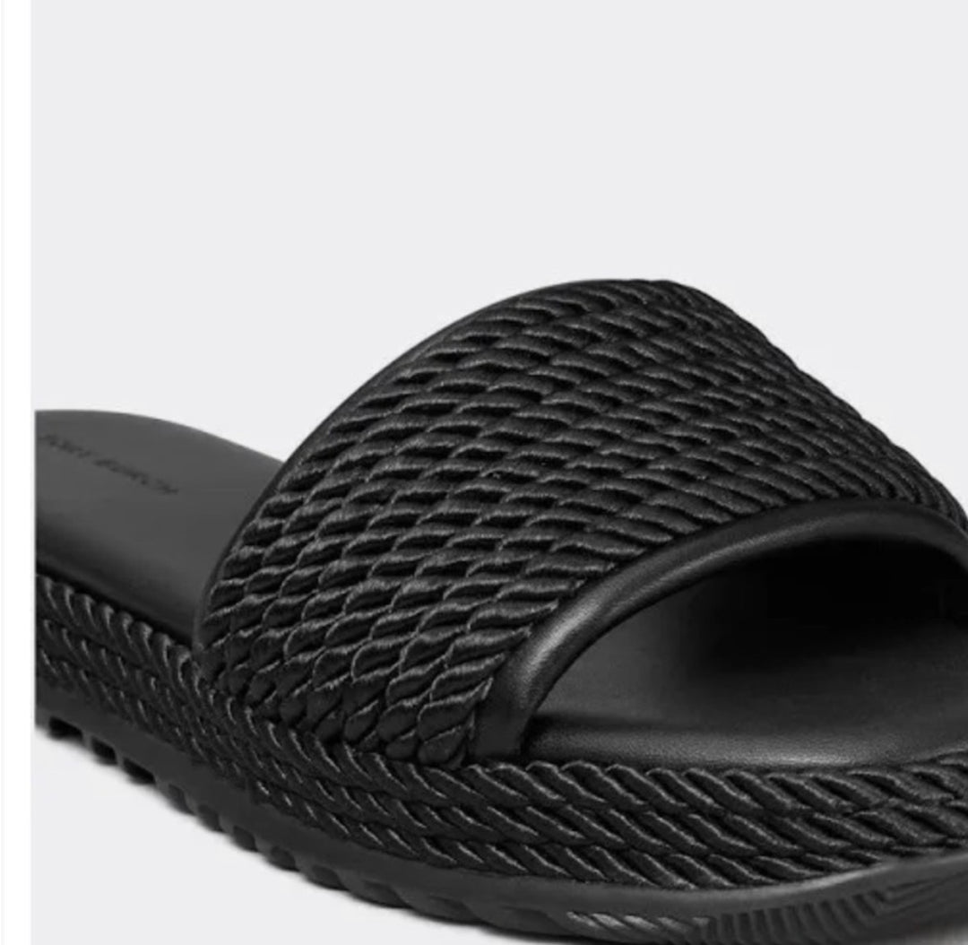 Tory Burch slides, 8 black