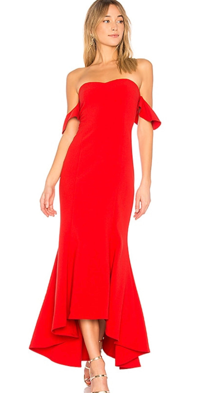 Likely dress maxi, 4 red