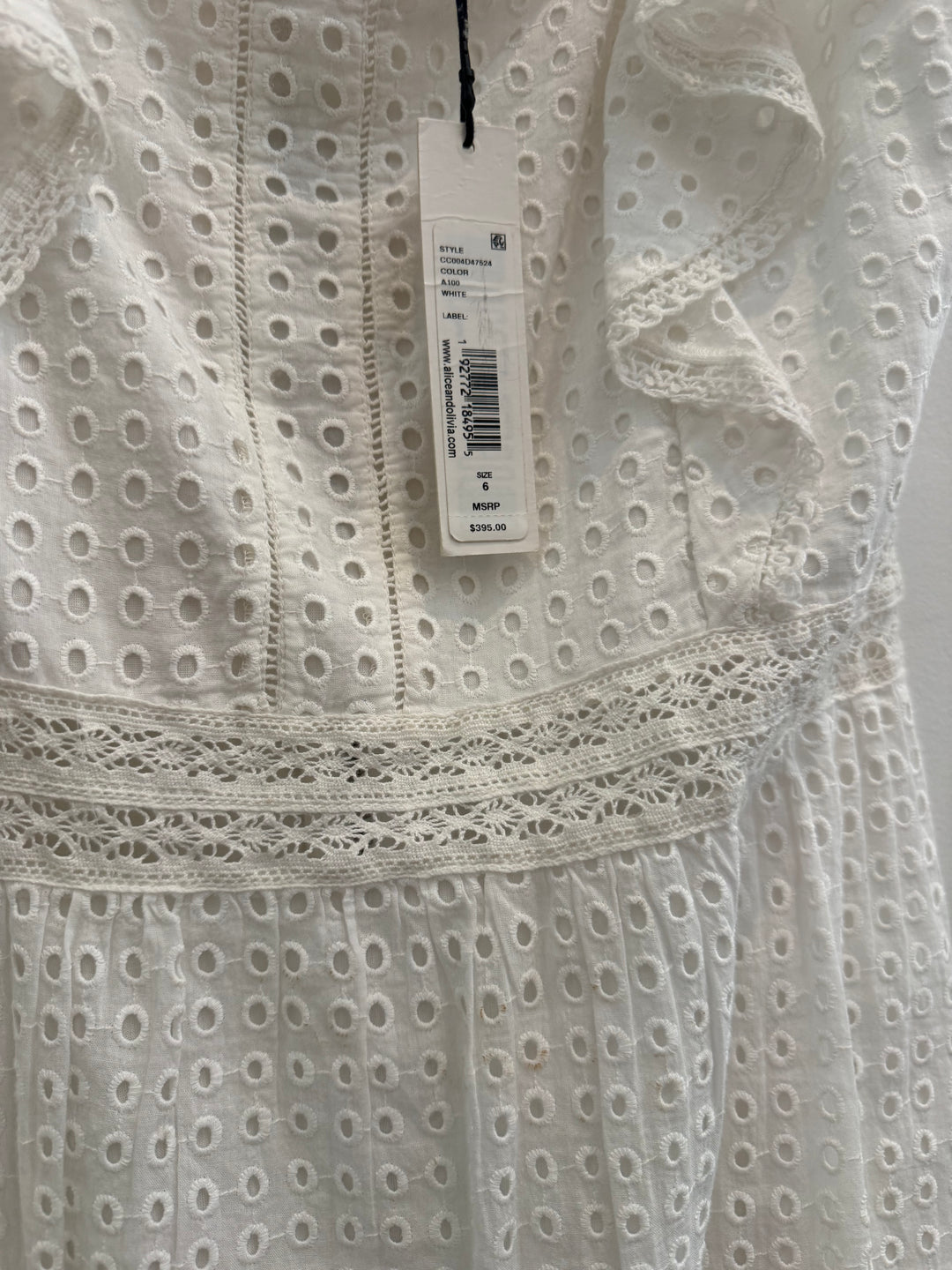 Alice + Olivia dresses mini, 6 white