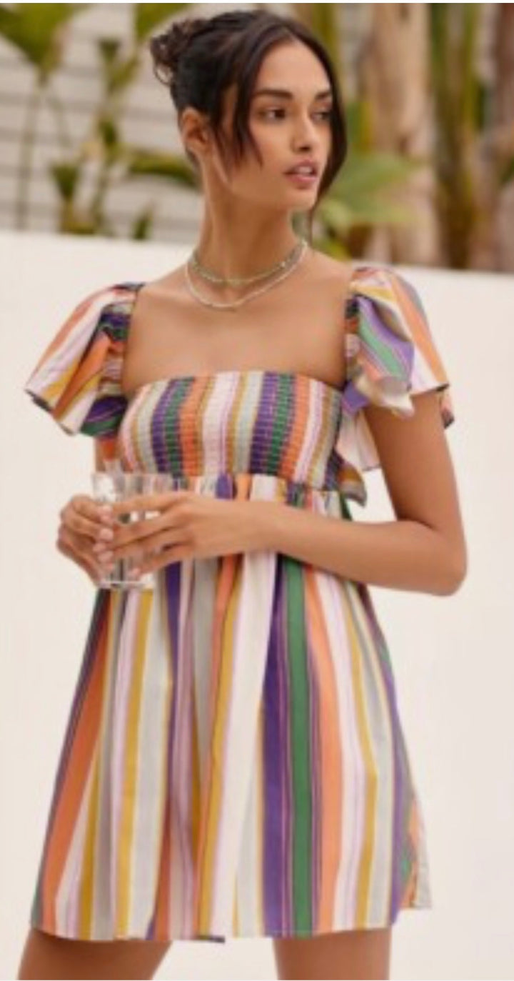 Anthropologie dresses mini, medium striped