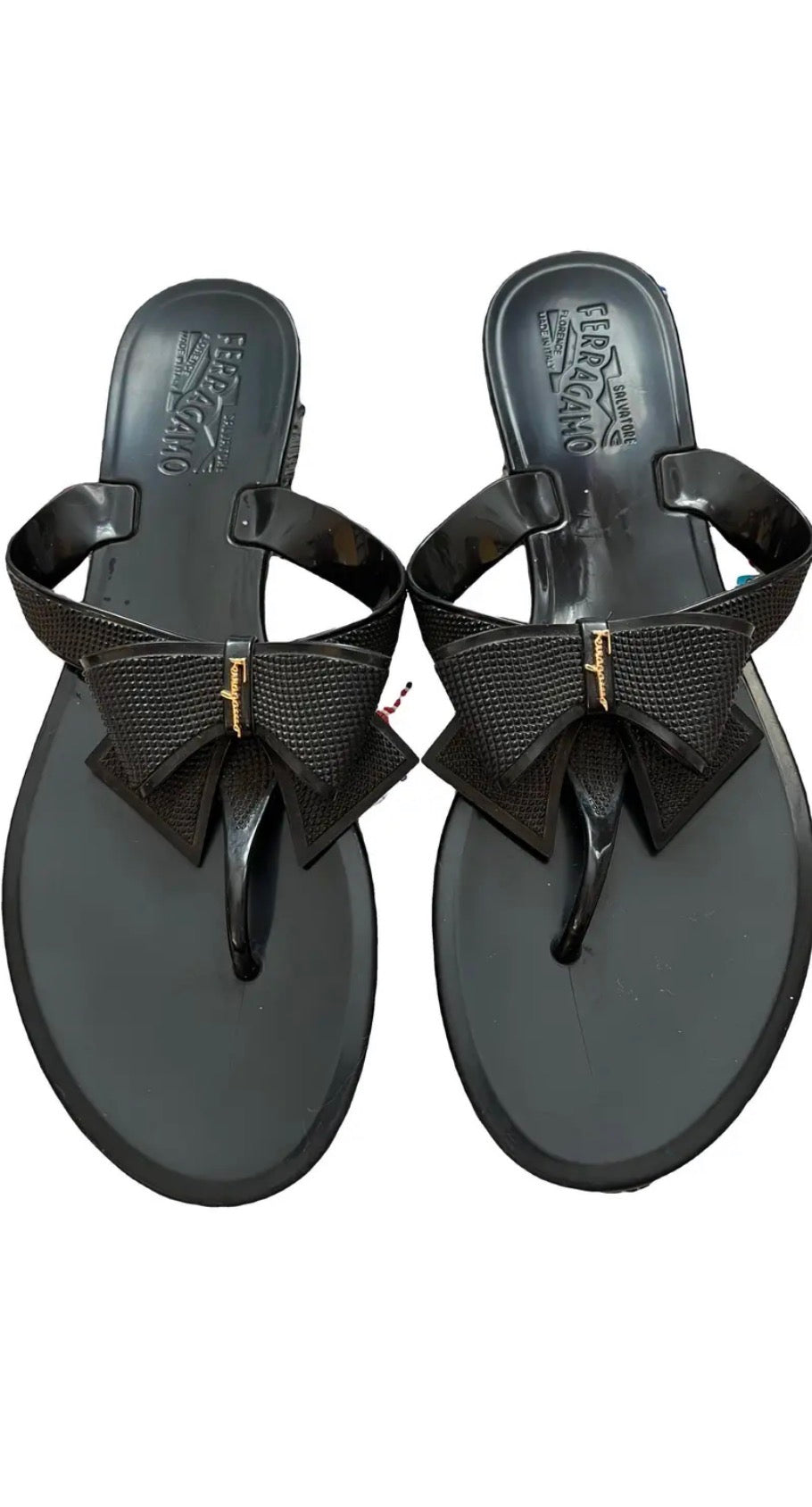 Ferragamo  sandals, 9 black