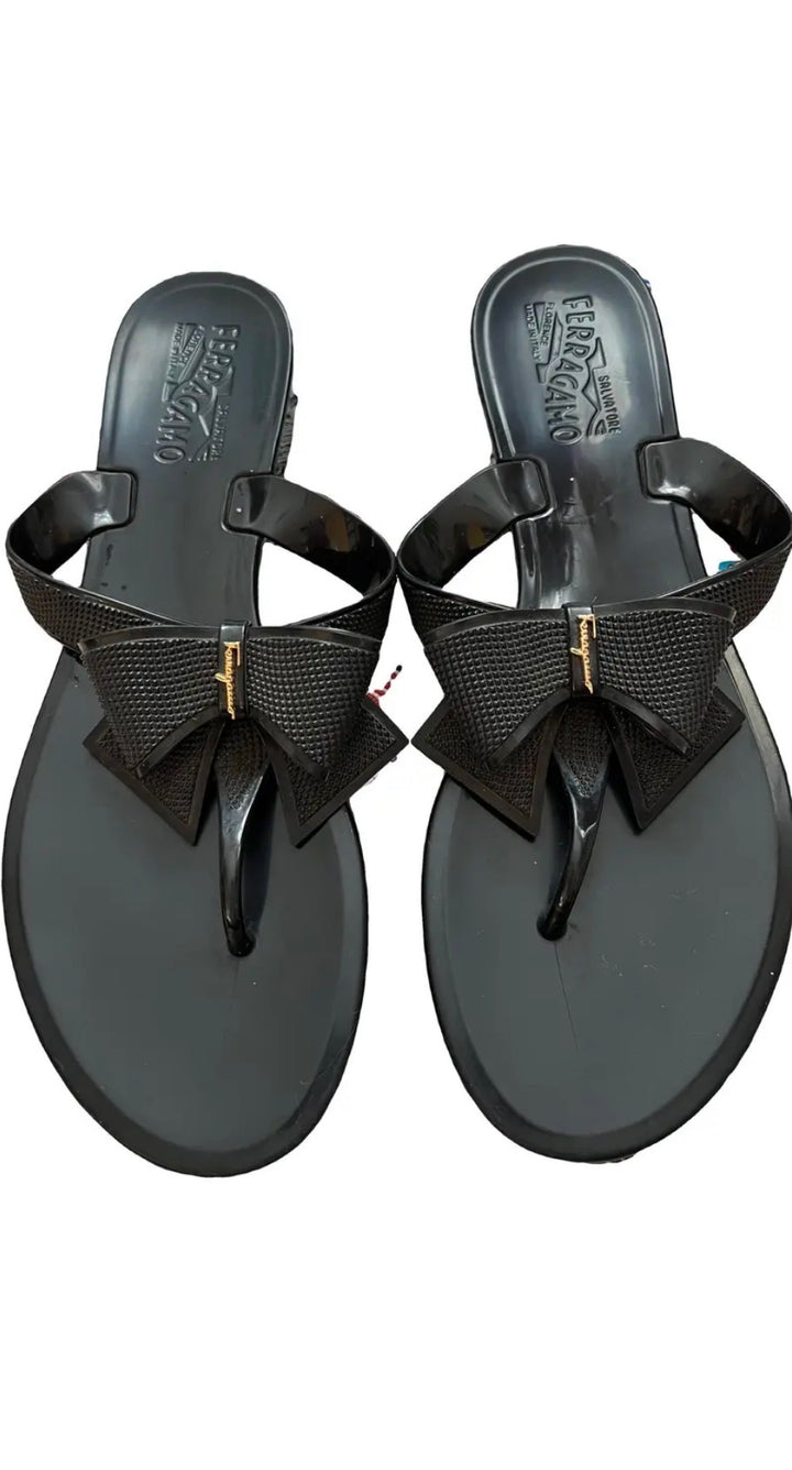 Ferragamo  sandals, 9 black
