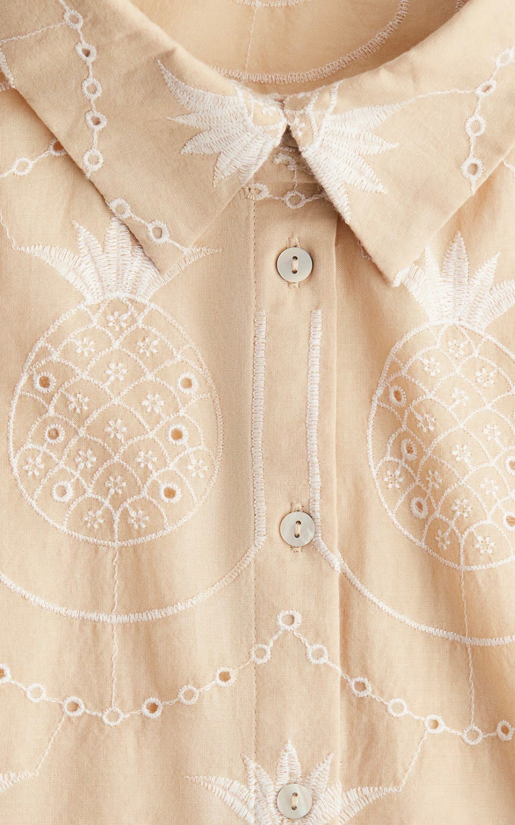 H&amp;M blouse, small Tan