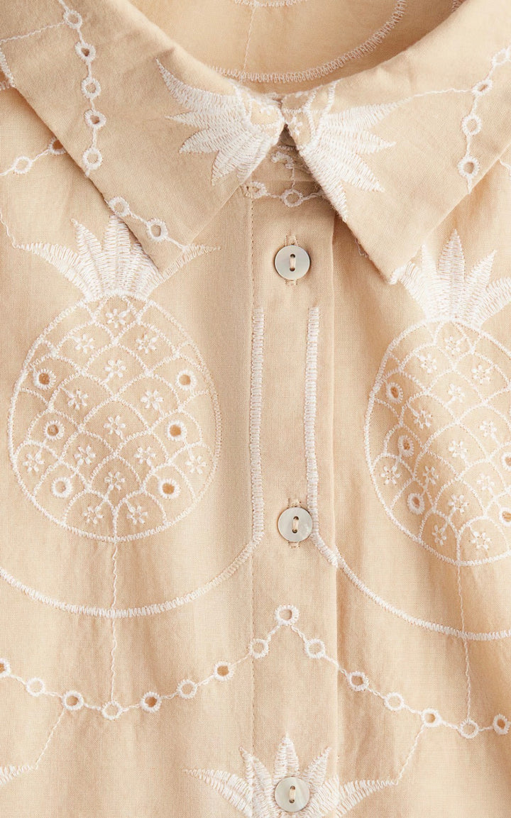 H&amp;M blouse, small Tan