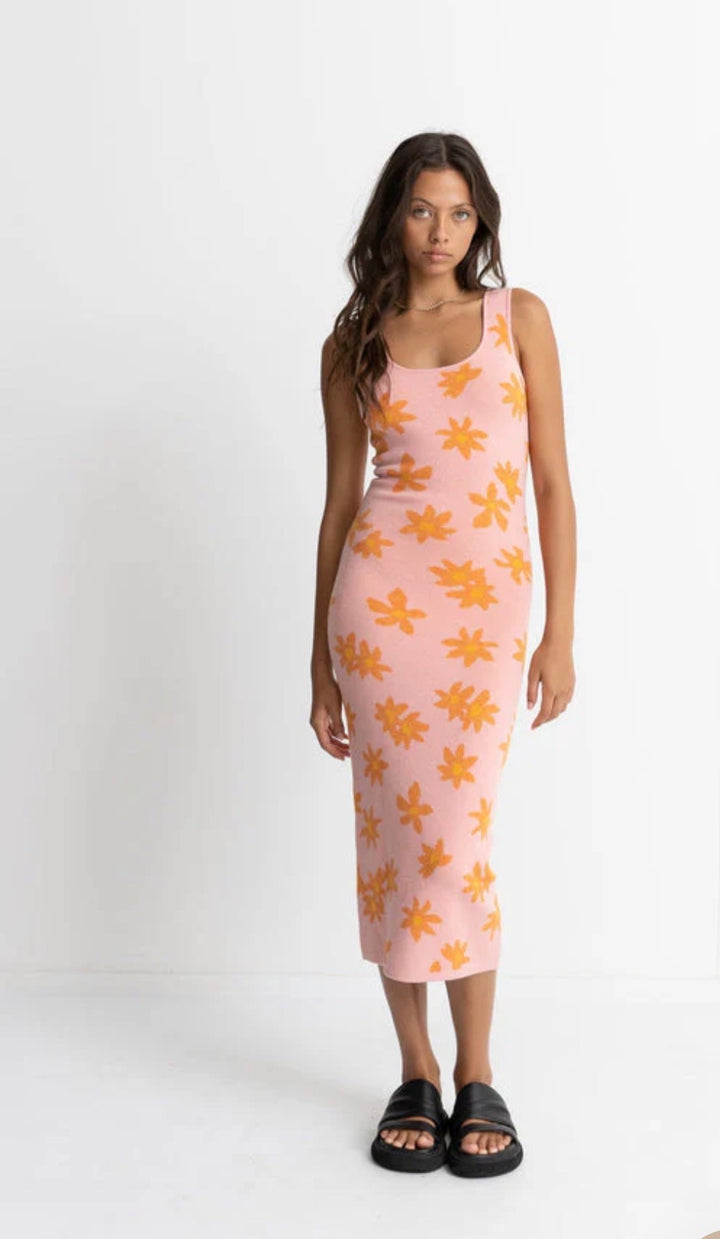 Rhythm dress midi, medium pink