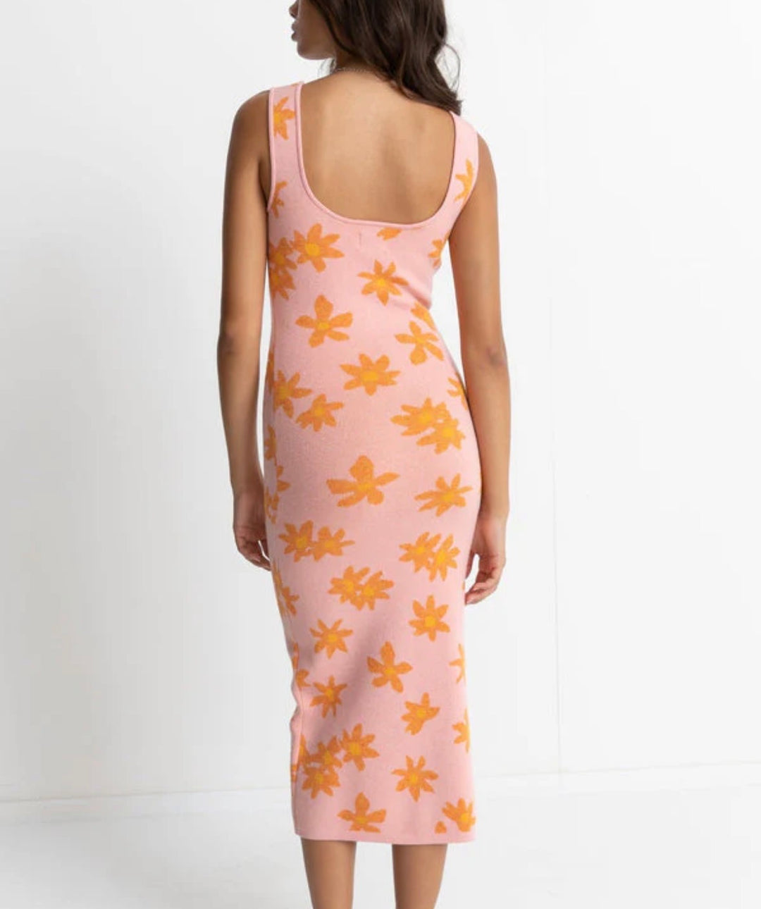 Rhythm dress midi, medium pink
