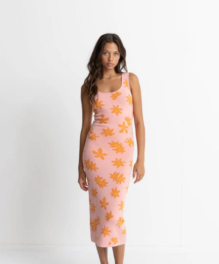 Rhythm dress midi, medium pink