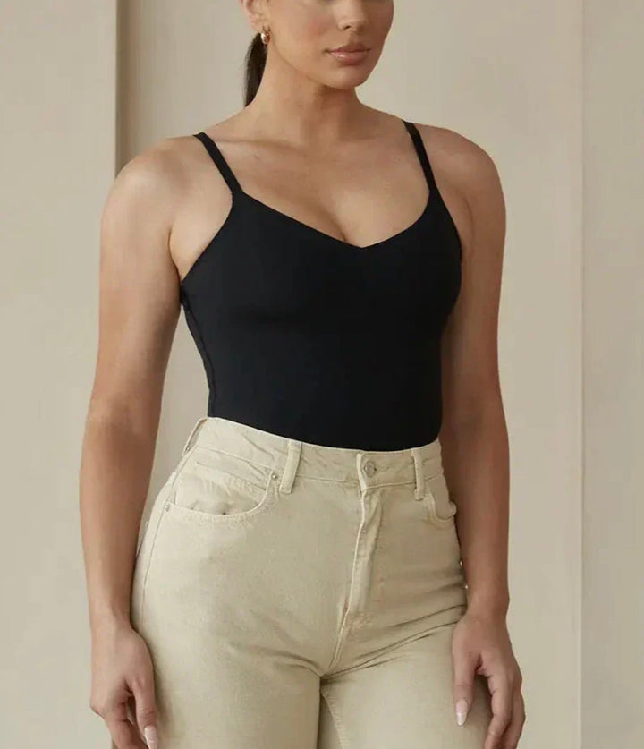 Pinsy bodysuit tank, small black