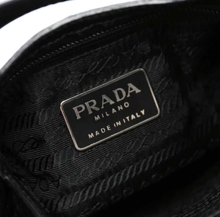 prada purse, OS black