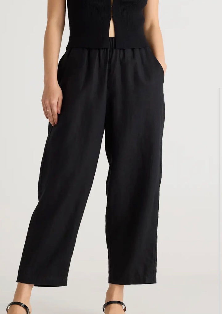 Quince pants, xl black