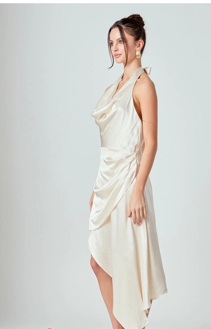 Endless Rose dress midi, medium off white