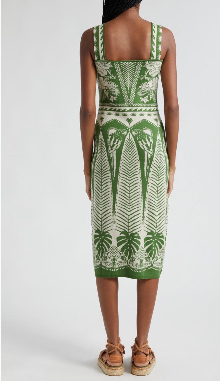 Farm Rio dress midi, medium print
