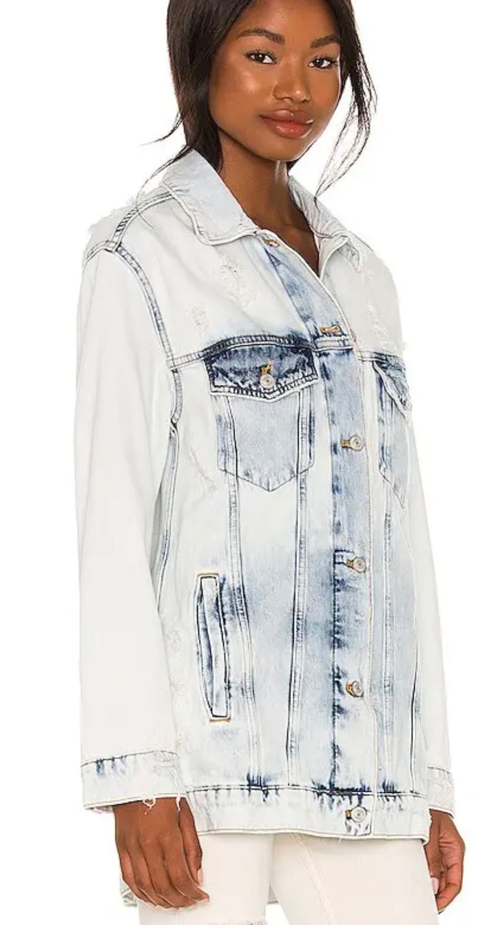 Free People Denim Jacket, medium blue