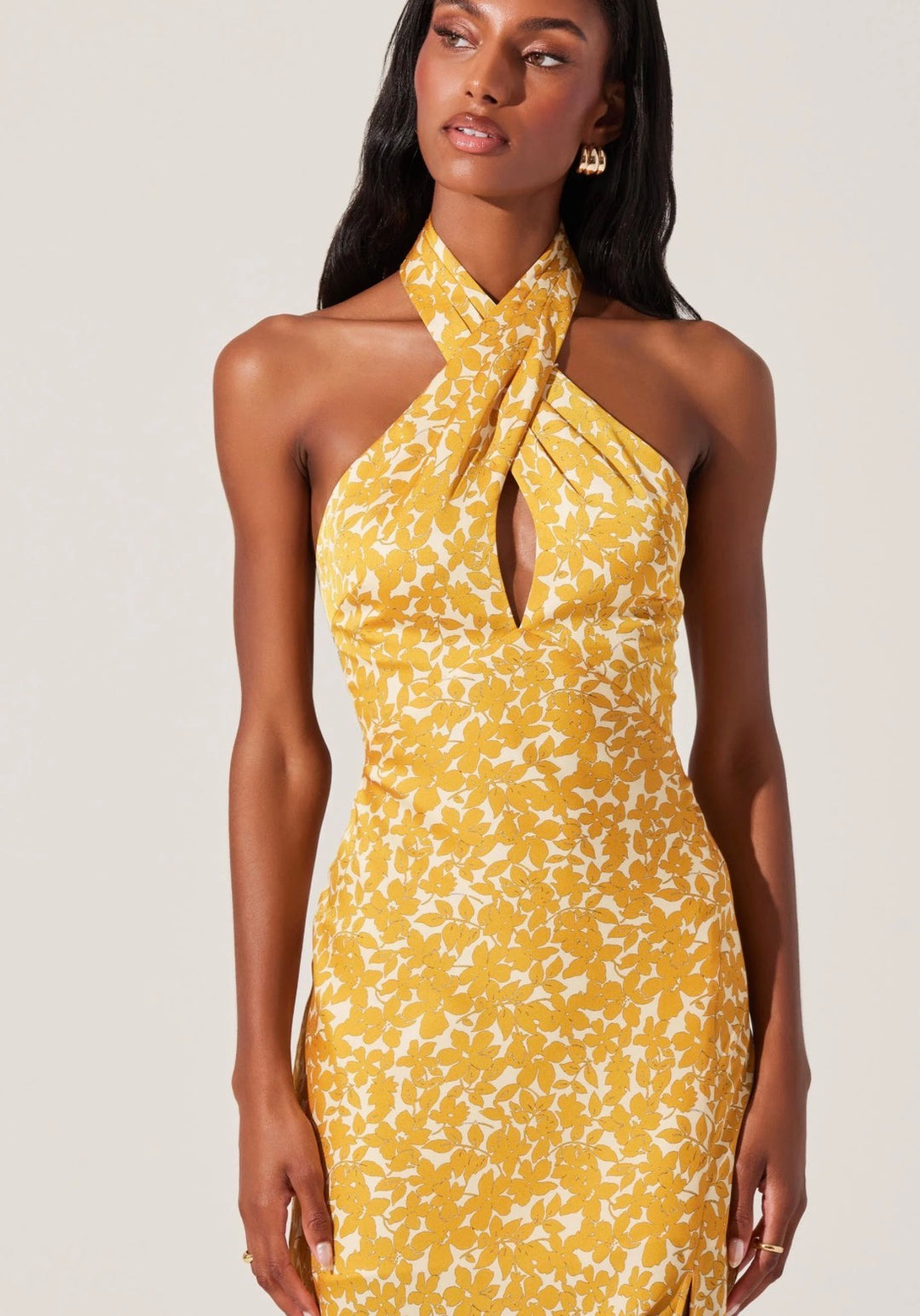 ASTR the label dress maxi, small print