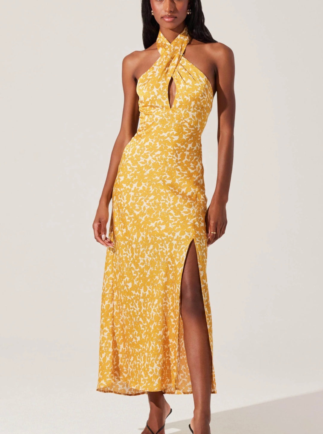 ASTR the label dress maxi, small print