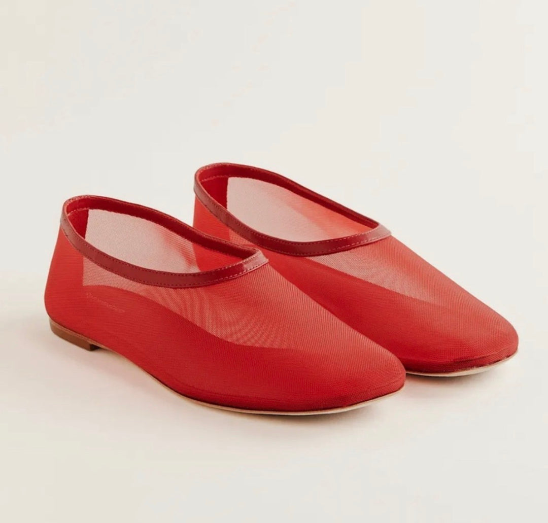 Reformation ballet flats, 9.5 red