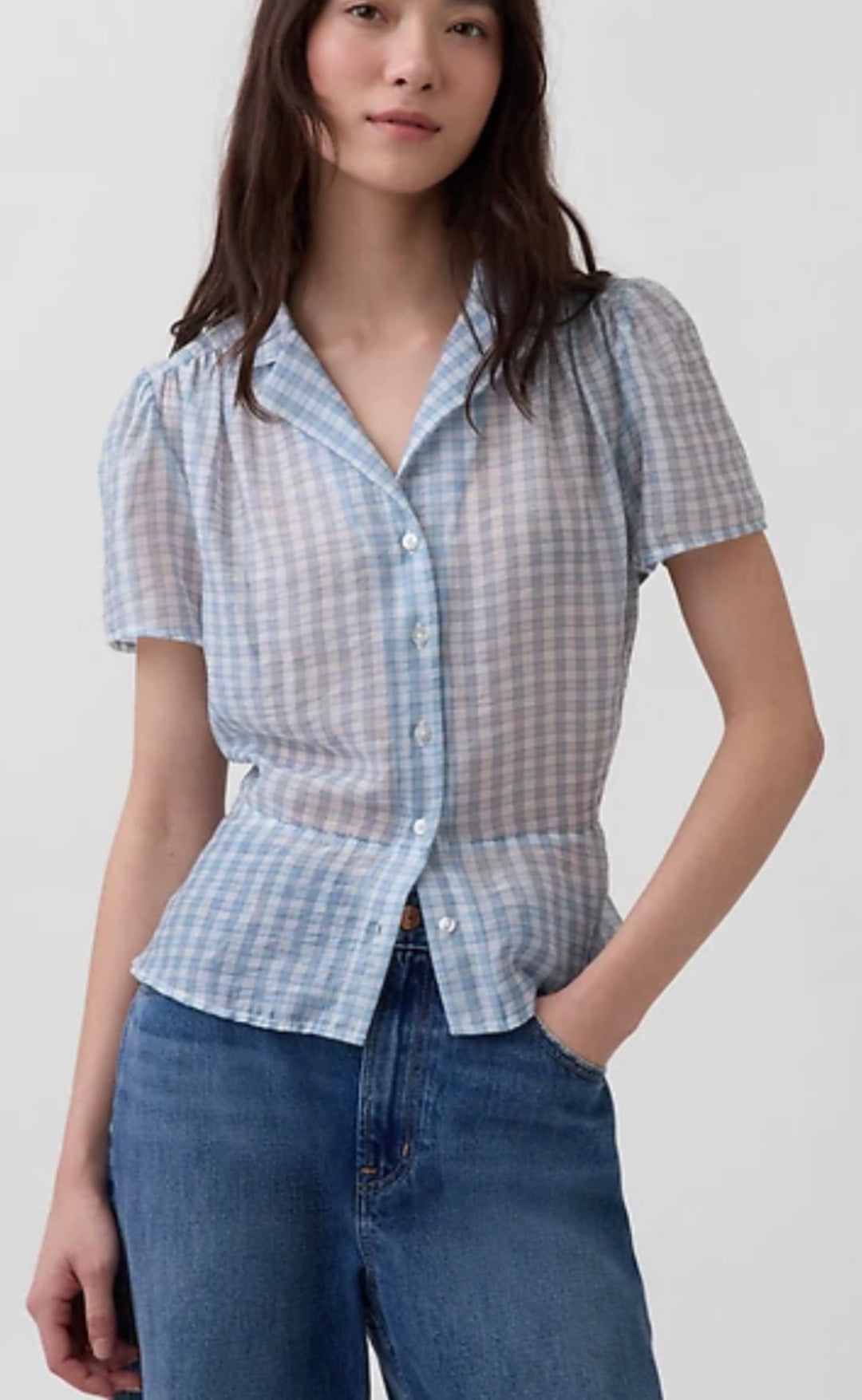 Gap blouse, small blue