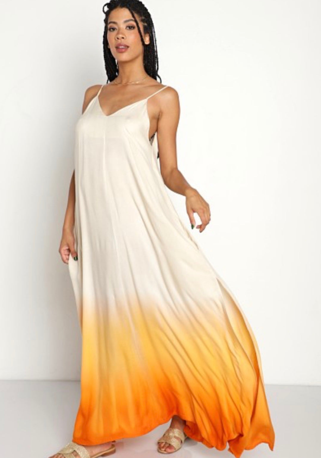 Inda dress maxi, s/m print