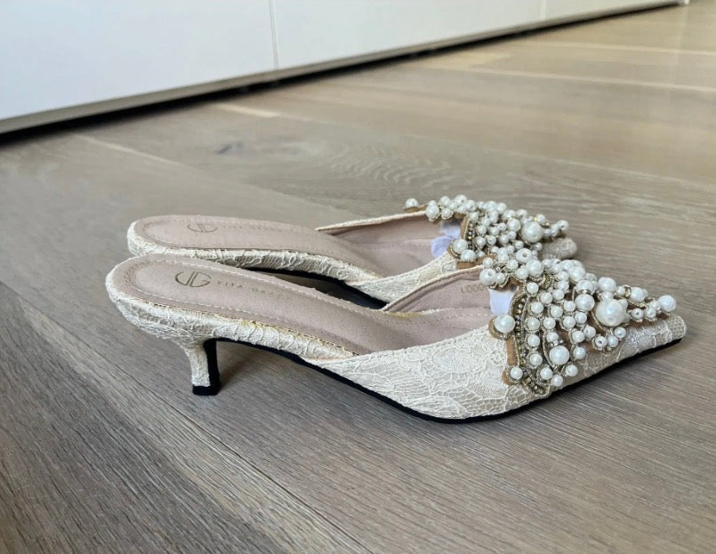 VIta Grace heels, 40 pearls