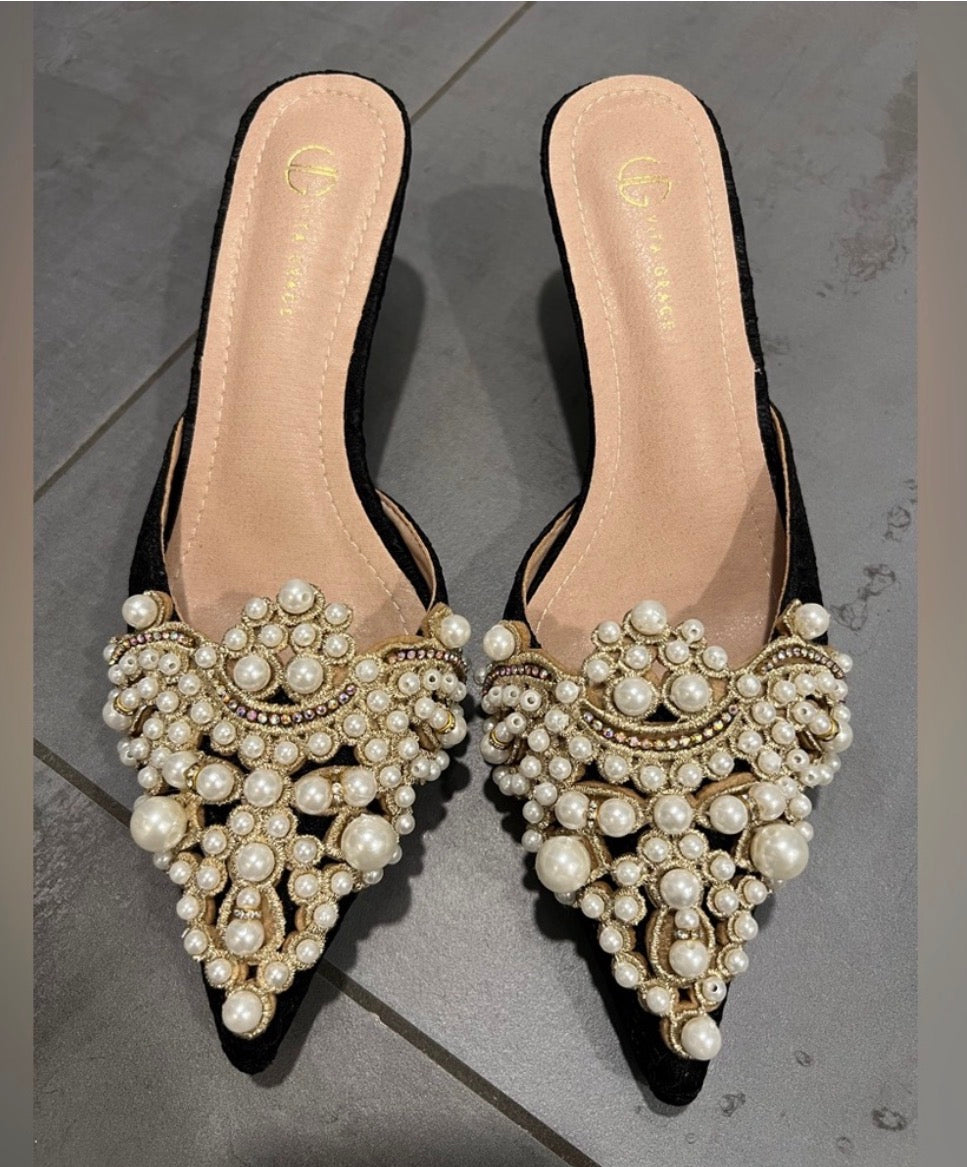 VIta Grace heels, 40 pearls