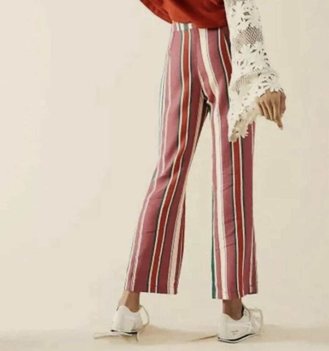 Free People pants, 12 striped