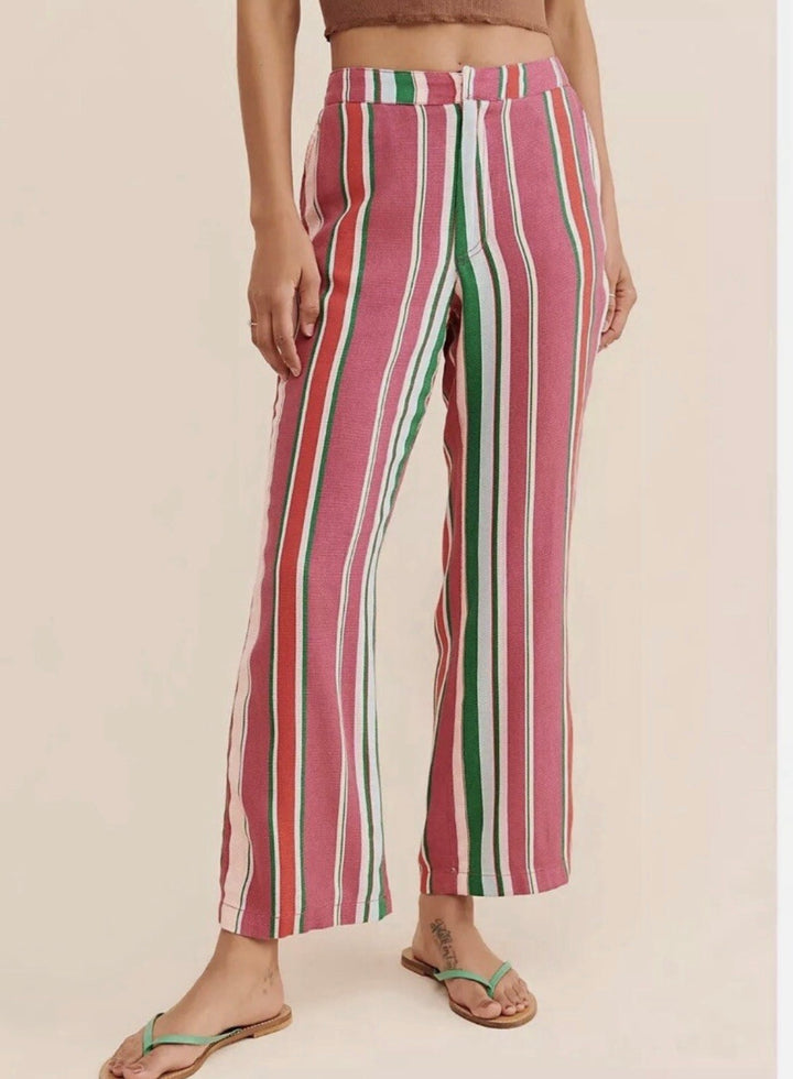 Free People pants, 12 striped
