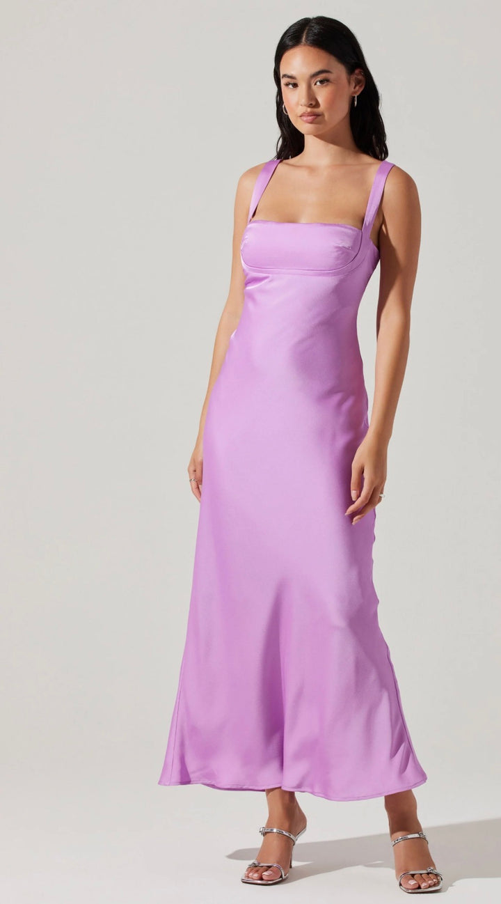 ASTR the label dress maxi, large purple