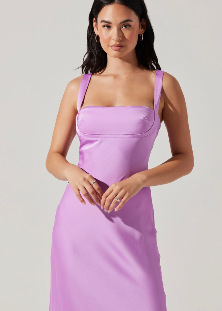 ASTR the label dress maxi, large purple