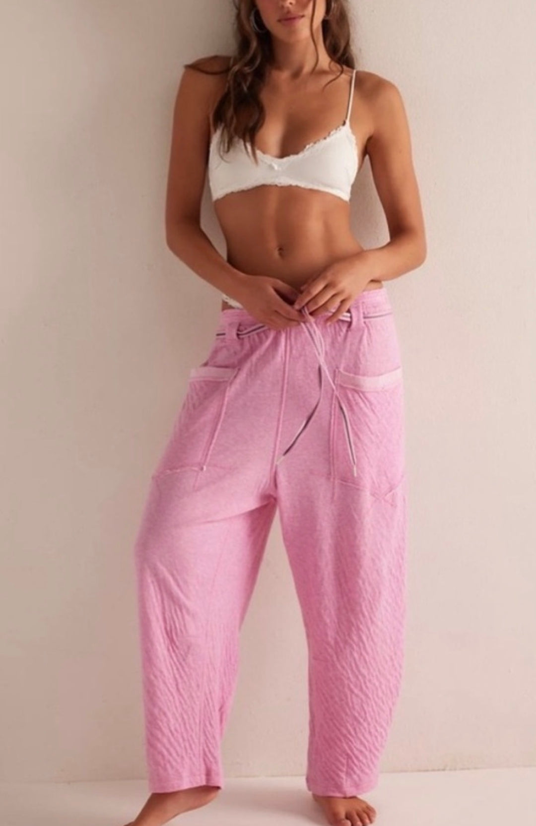 Free People pants, large pink
