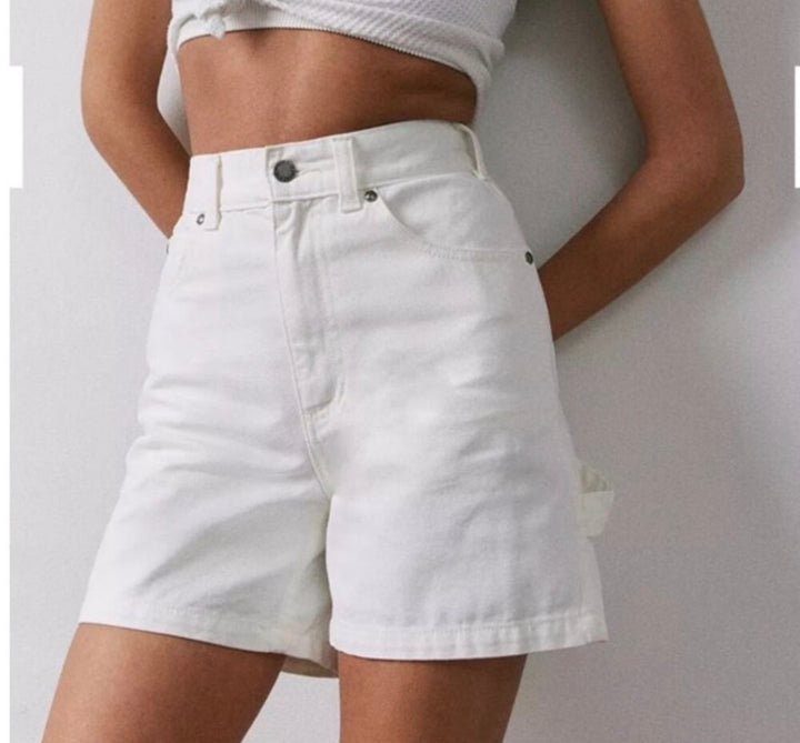 Dickies denim shorts, 25 white